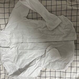 Brandy Melville White Button-Down Shirt